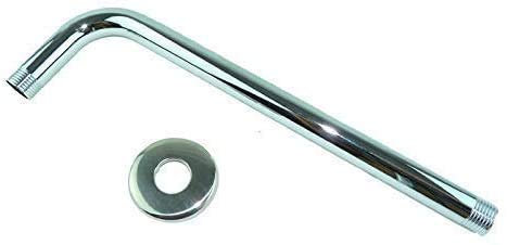 Asta braccio in metallo cromato per soffione doccia (wandarm), 45cm