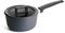 Woll 920CPI Guss Topf Concept Plus Stielkasserolle für Induktion 20 cm, 9.5 cm hoch mit Deckel, 2.5 L mit festen Griff, Anthrazit