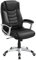 SONGMICS Ergonomischer Bürostuhl, höhenverstellbarer Drehstuhl, robust, stabil und langlebig, schwarz, OBG21B, 52 x 53 x 122 cm