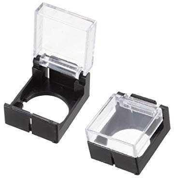 sourcing map 2pcs 15mm OD wasserdicht Deckel Kappe Case für rund Druckschalter Drucktaster DE de