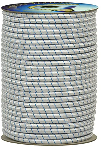 Corderie Italiane 006004080 Treccia elastica alta tenacità bianca 8 mm - 5 mt