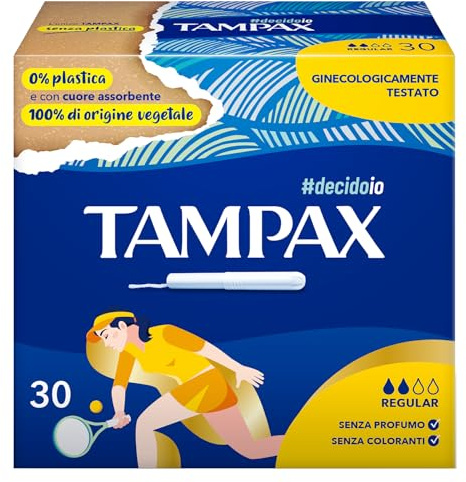 Tampax blau regular-box 30 x Tampons mit Applikator
