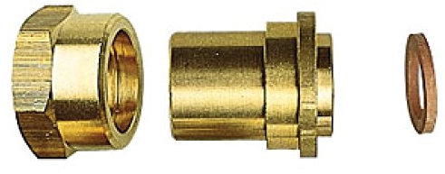 GURTNER Raccord gaz b-p Fer/Cuivre Femelle à souder 2p+ joint 20x150/cu 12 en sachet