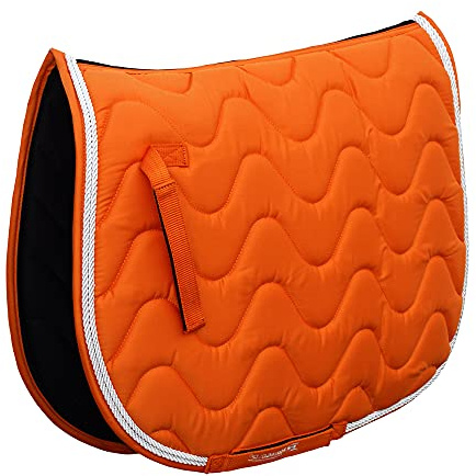 Rhinegold Wave Saddle Pad-Full-Tangerine