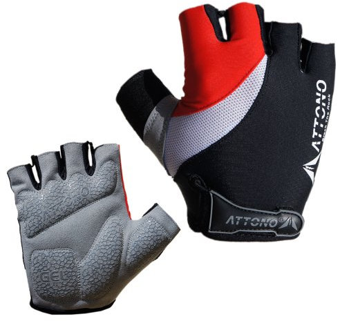 ATTONO Fahrradhandschuhe Gel Fahrrad Bike Rad Handschuhe Größe: 9