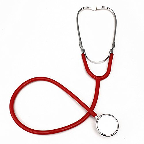 EXCITES Pro Dual Head EMT Stethoscope for Doctor Nurse Vet Medical Student Health Blood (Red)