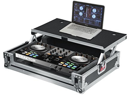 Gator Cases G-Tour Series DJ Controller Road Case with Sliding Laptop Platform - Universal Fit for Small Controllers; (G-TOURDSPUNICNTLC)