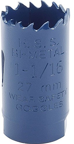 Draper 34755 Expert HSS - Lama per sega a tazza bimetallica, 27 mm, colore: blu