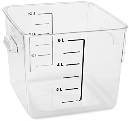 Rubbermaid Commercial Products 5.7L Space Saving Container - Clear