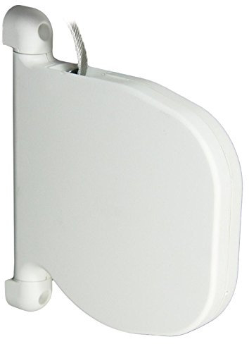 Rolladen Mini Gurtwickler weiß mit 5,3 meter Gurt Aufputz ROLATEC mit 14 mm Gurtband