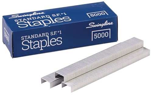 Swingline Staples, 5 Pack, Standard Staples for Desktop Staplers, 1/4 Length, 210/Strip, 5000/Box (35101)