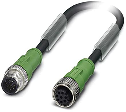 Phoenix 1522707 - Cable sac-8p-m12ms/3,0-pur/m12fs