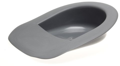 Medline Mega-Fracture Bariatric Bedpans, 80-oz, Graphite (Pack of 4)