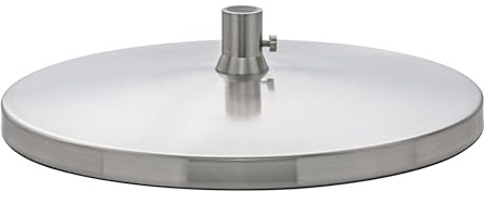 Desk Lamp Base for Slimline Models – Non-Slip Freestanding Stand - Compatible with D35108, D35107, D35106 – Brushed Steel Finish