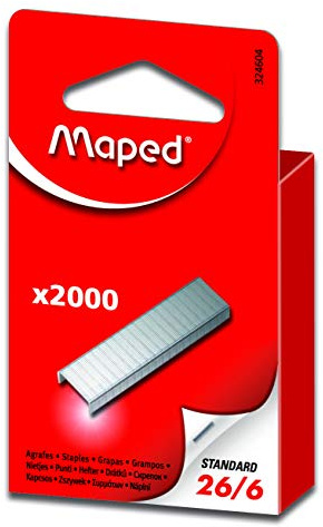 Agrafes Maped N°10 - lot de 5000 26/6 x 2000