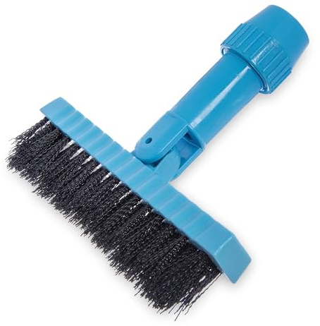 Carlisle Food Service Products Grout Line Brush with Swivel Head and Nylon Bristles for Cleaning Corners and Tile in Bathroom and Kitchen, 7.5, 1 Count, Black​
