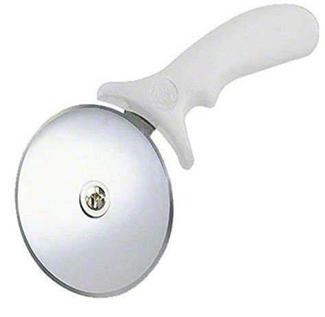 American Metalcraft 4 White Plastic Handle Pizza Cutter