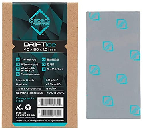 Iceberg Thermal Driftice termodyna, 80 mm x 40 mm x 1,0 mm