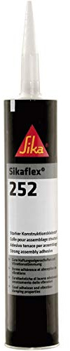 Sika 7195 Sikaflex 252 Kartusche 1 K-Klebstoff, 300ml Volumen, Schwarz