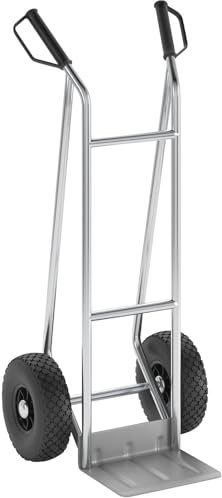 eurokraft | Diable en Aluminium | modèle M: Hyper-léger et Compact | Roues Confort à Bandage pneumatique