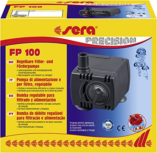 sera 30593 Filter- und Förderpumpe FP 100 - Regelbare Unterwasserpumpen für Süß- und Meerwasseraquarien