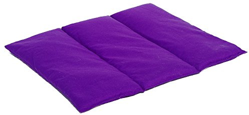 Coussin aux graines de colza - Taille 40x30-3 compartiments - violet - Coussin thermique - Coussin aux graines - Compresse froide -