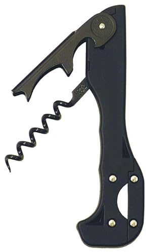 Boomerang Two-step Soft-touch Corkscrew, Black
