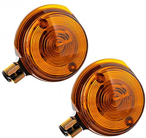Paar Blinkleuchten, vordere - rund - 8580.23 - Lichtaustritt: Orange - Blinkeraufnahme 10 mm