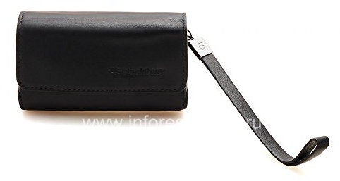 BlackBerry Horizontal Leather Pouch Funda para teléfono móvil Azul - Fundas para teléfonos móviles 9000, Azul