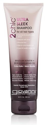 Giovanni Produits de soins capillaires Shampooing 2Chic Kératine et huile d'argan 235 ml