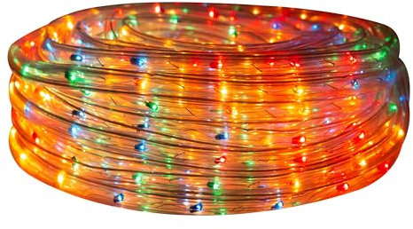 The Christmas Workshop 74870 25m Multi-Coloured Rope Lights with Speed Control Unit/Indoor & Outdoor Christmas Lights/Christmas, Weddings & Gardens