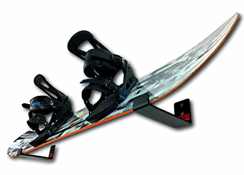 StoreYourBoard Snowboard Display Rack, Naked Wall Rack, Black