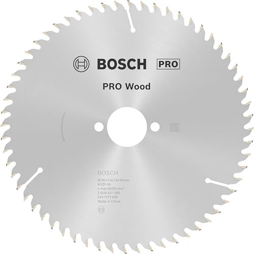 Bosch Professional 2 608 641 188 - Hoja de sierra circular Optiline Wood - 190 x 30 x 2,6 mm, 60 (pack de 1)
