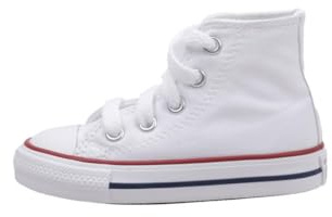 Converse Kids' Chuck Taylor All Star High Top, Optical White, 10 Toddler