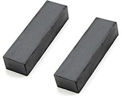 Y30Bh Ferrit Magnet Für Kunst, Handwerk, Modellherstellung - 70mm x 20mm x 15mm Dick - 4,2kg Zug - Pack von 2