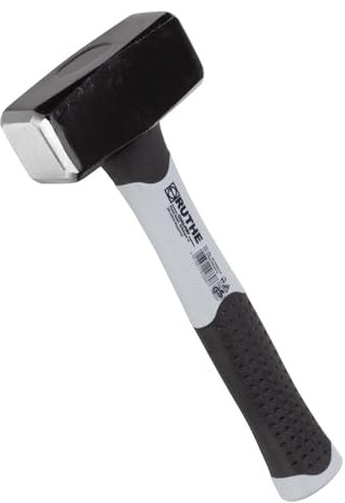 RUTHE Fäustel Fiberglas 1500g | Ergonomischer 3-Komponenten-Griff | DIN 6475 VPA/GS Geprüft | Ideal für Schlosser & Klempner | Präzisionsarbeit & Baugewerbe