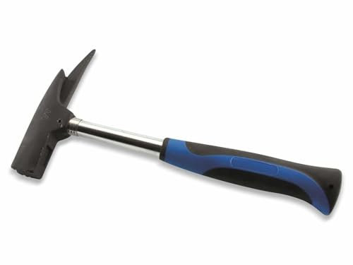 ToolTech Zimmermannshammer 600g - Eckiger Stahlkopf - Neoprengriff - Magnetischer Nagelhalter - DIN 7236 - 315 mm - Blau