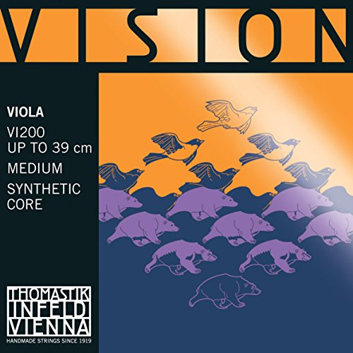 Thomastik Cuerda para viola 4/4 Vision - cuerda Sol núcleo sintético, entrochado plata, mediana