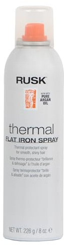 Rusk Thermal Flat Iron Spray With Pure Argan Oil, 8.8 Ounce