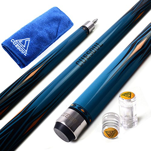 CUESOUL SOOCOO Serie 58 19 oz 11.5mm Tip Arce Cue Stick con Set Conjunto/Eje Protector y Toalla Cue (CSSC-U104)