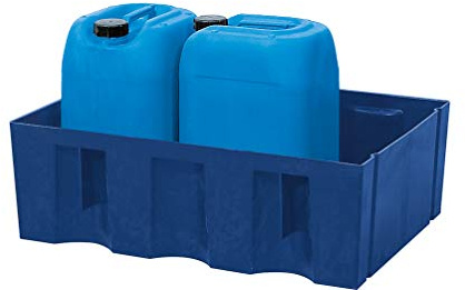 kaiserkraft | PE-Auffangwanne für 60-Liter-Fässer | Auffangvolumen 60 l | Boden- / Paletten-Wanne | ohne Gitterrost