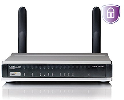 Lancom 62609 - Router VPN (4 Conectores RJ-45, ADSL, COM, USB 2.0)