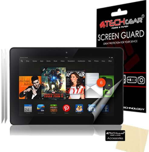 TECHGEAR [Pack of 2] Anti Glare Screen Protectors for Amazon Kindle Fire HDX 7 7.0 inch 2013 - Matte Lcd Screen Protectors With Cleaning Cloth + Application Card (3rd Generation tablet)