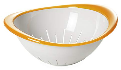 Omada Design Scolapasta in Plastica da 26 cm, Colapasta per Scolare Pasta, Verdure, Frutta, Lavabile in Lavastoviglie, Linea Trendy