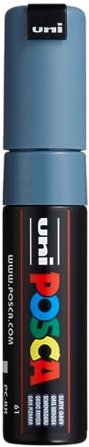 POSCA 182635 - POSCA Marker mit breiter Keilspitze, schiefergrau