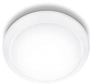 Philips myLiving Cinnabar - Plafón, forma redonda, LED, iluminación interior, 22 W, luz blanca cálida, color blanco