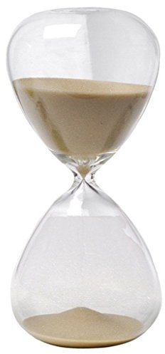 Winterworm - Reloj de arena de colores de cristal grande para la decoración del hogar