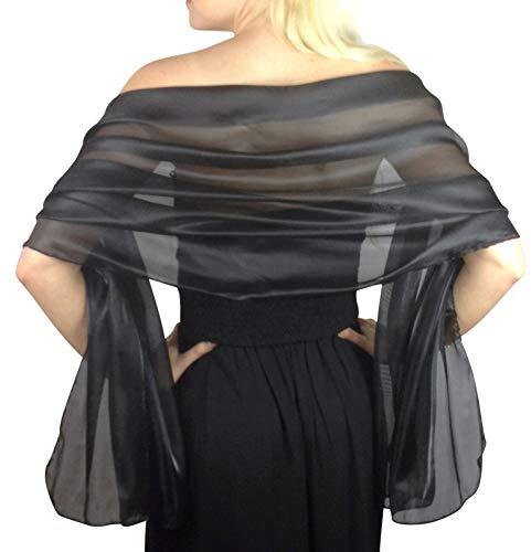 Central Chic Silky Pashmina Iridescent Wrap Stole Shawl For Weddings Bridal Bridesmaids Proms & Parties 24 Colours