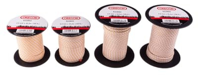 Oregon Starterseil, Durchmesser 4,5 mm x 30,5 m Rollenlänge, für Kettensägen, Freischneider & Motorsensen, Polyamidkern, Öl- und Benzinbeständig (522853)