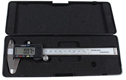 Durable 6 Digital LCD Vernier Caliper Gage Micrometer Stainless Electronic Measurement Tool With Batteries
